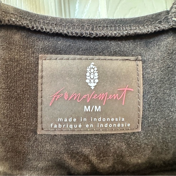 Free People Movement Hot Shot Onesie Jumpsuit Washed Black Size Medium - Picture 12 of 16